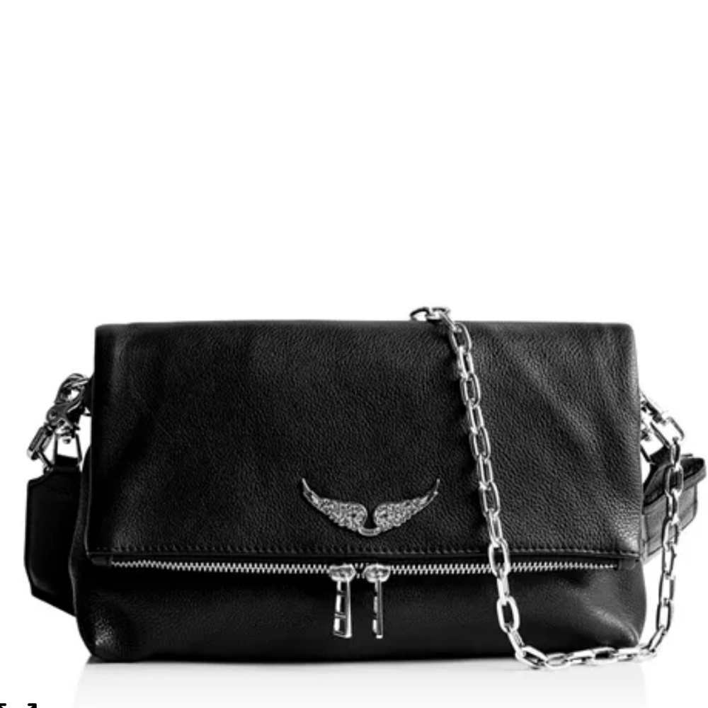 Zadig and Voltaire textured leather convertible shoulder / crossbody bag